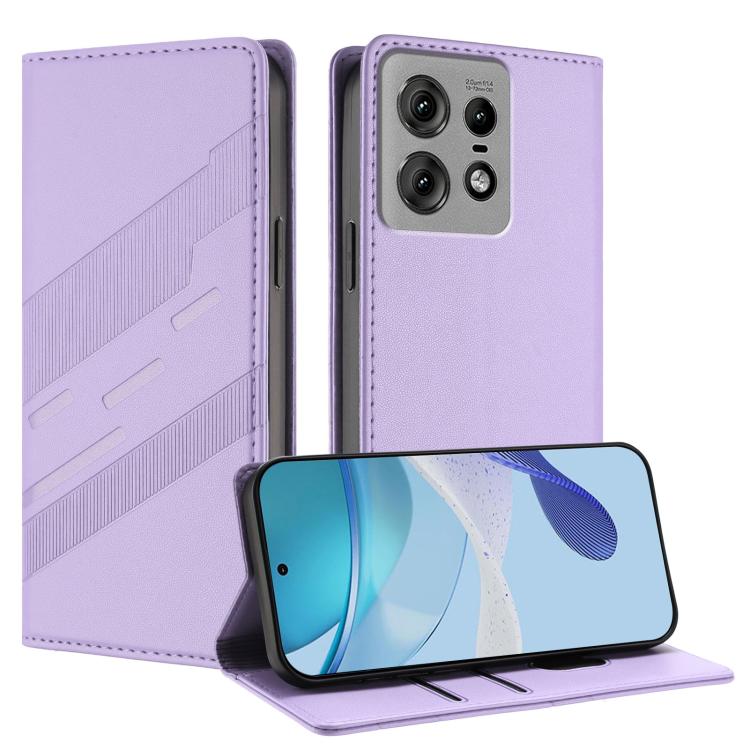 Embossed Multi-functional Wallet Retro Leather Phone Case, Compatible with Motorola Edge 50 Pro