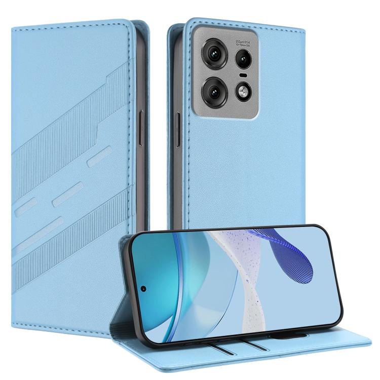Embossed Multi-functional Wallet Retro Leather Phone Case, Compatible with Motorola Edge 50 Pro