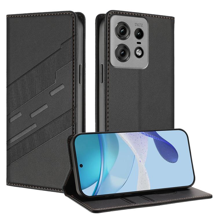 Embossed Multi-functional Wallet Retro Leather Phone Case, Compatible with Motorola Edge 50 Pro