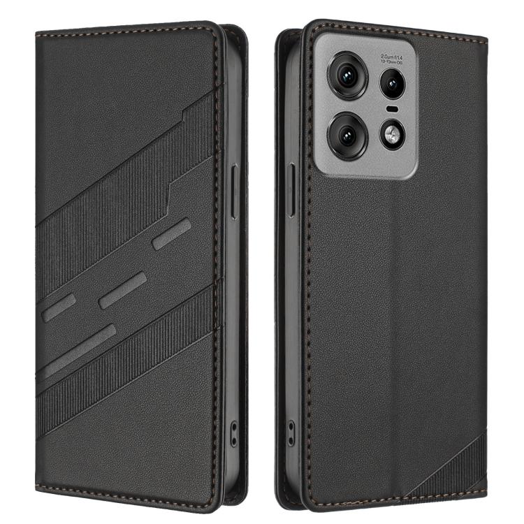 Embossed Multi-functional Wallet Retro Leather Phone Case, Compatible with Motorola Edge 50 Pro