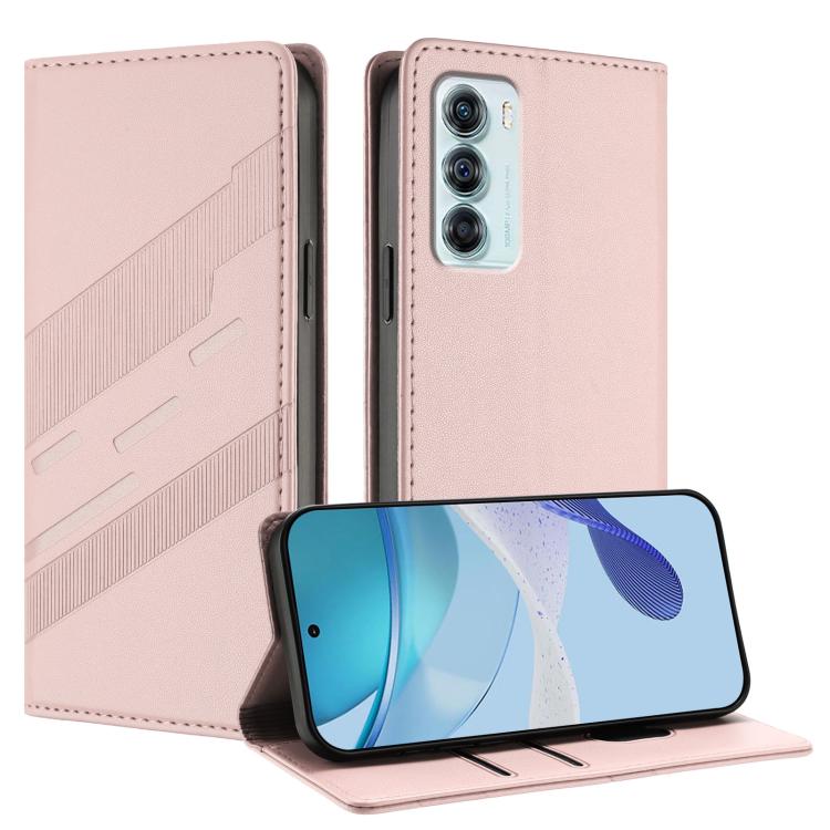 Embossed Multi-functional Wallet Retro Leather Phone Case, Compatible with Motorola Edge S30