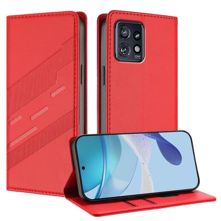Embossed Multi-functional Wallet Retro Leather Phone Case, Compatible with Motorola Edge+ 2023