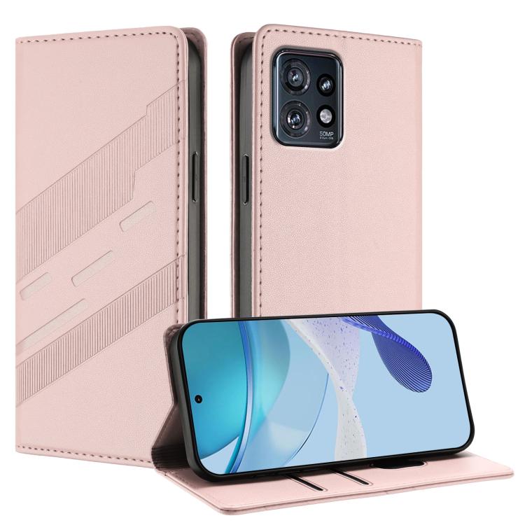 Embossed Multi-functional Wallet Retro Leather Phone Case, Compatible with Motorola Edge+ 2023