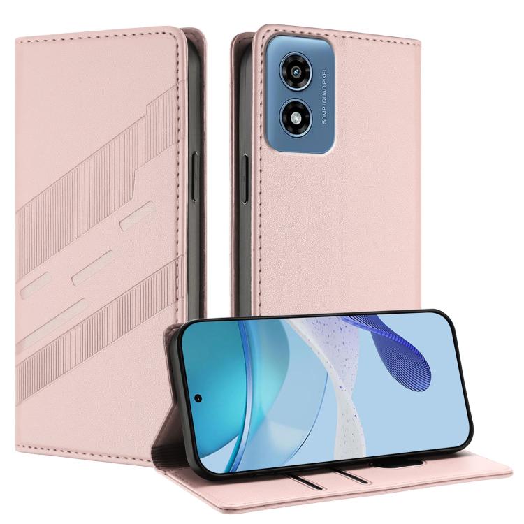 Embossed Multi-functional Wallet Retro Leather Phone Case, Compatible with Motorola Moto G Play 4G 2024