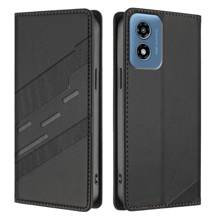 Embossed Multi-functional Wallet Retro Leather Phone Case, Compatible with Motorola Moto G Play 4G 2024