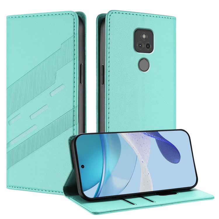 Embossed Multi-functional Wallet Retro Leather Phone Case, Compatible with Motorola Moto G Play 2021