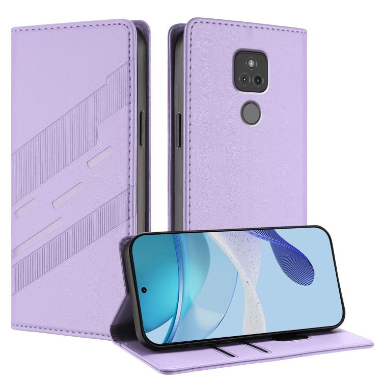 Embossed Multi-functional Wallet Retro Leather Phone Case, Compatible with Motorola Moto G Play 2021