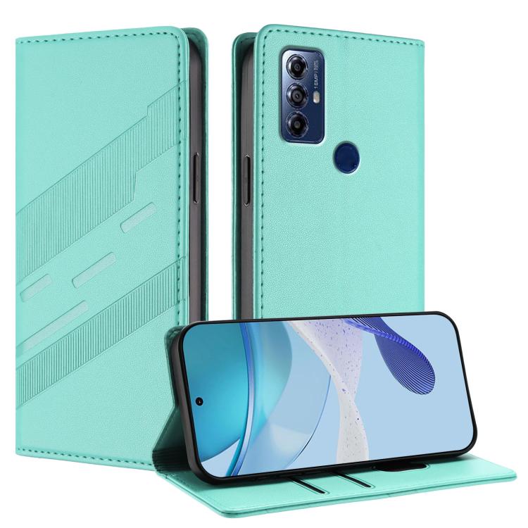 Embossed Multi-functional Wallet Retro Leather Phone Case, Compatible with Motorola Moto G Play 2022