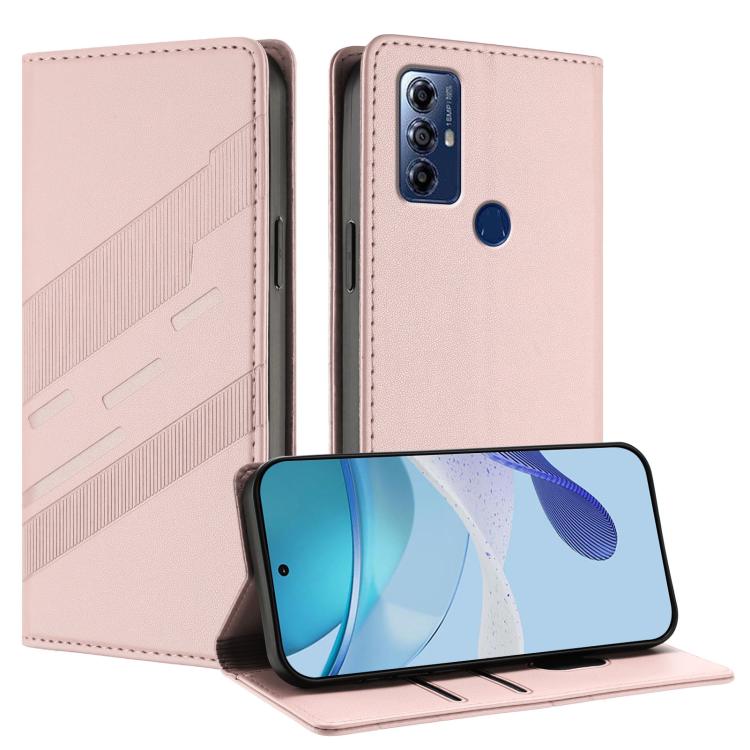 Embossed Multi-functional Wallet Retro Leather Phone Case, Compatible with Motorola Moto G Play 2022