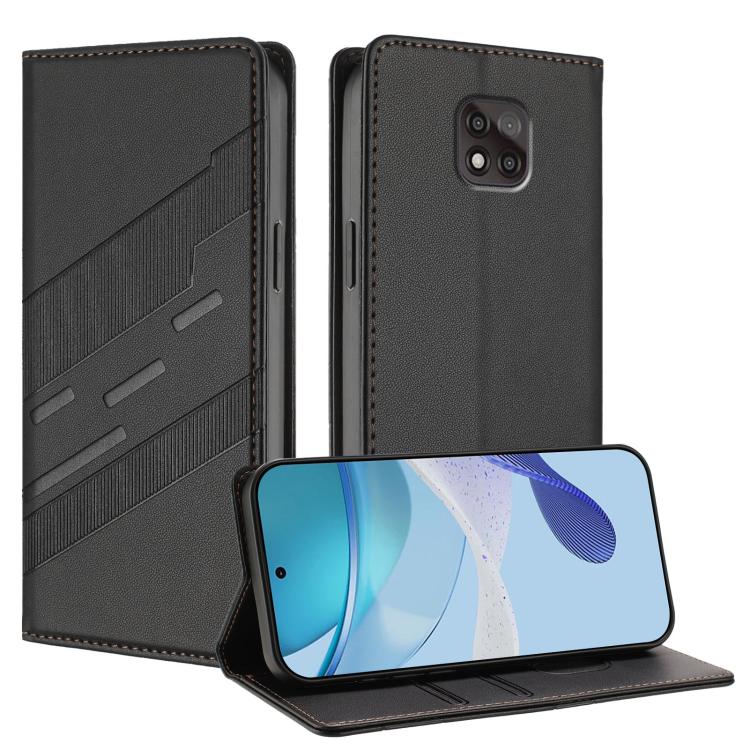 Embossed Multi-functional Wallet Retro Leather Phone Case, Compatible with Motorola Moto G Power 2021