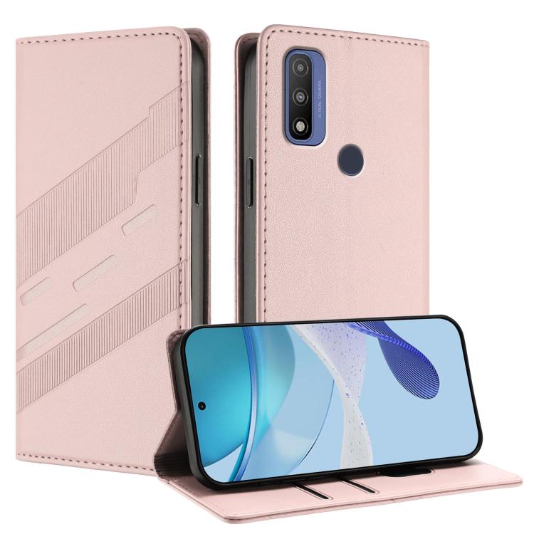 Embossed Multi-functional Wallet Retro Leather Phone Case, Compatible with Motorola Moto G Pure