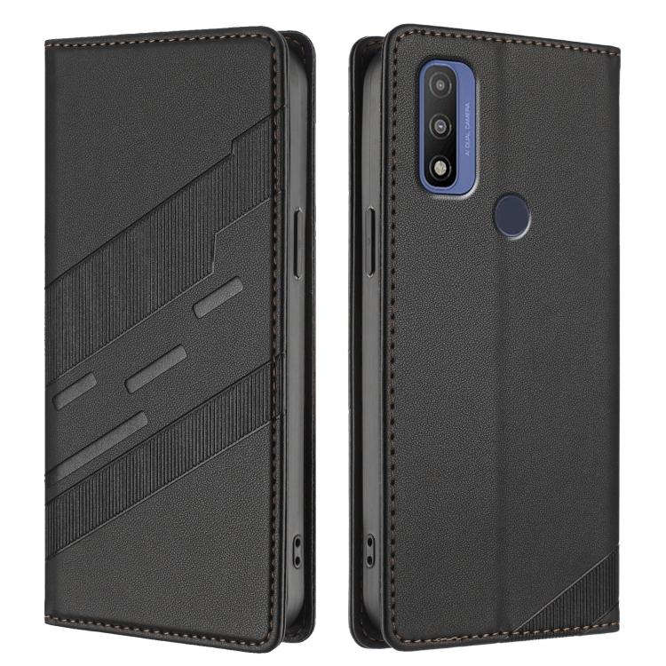Embossed Multi-functional Wallet Retro Leather Phone Case, Compatible with Motorola Moto G Pure