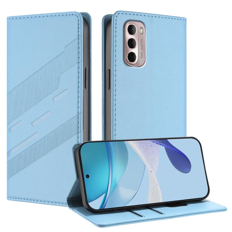 Embossed Multi-functional Wallet Retro Leather Phone Case, Compatible with Motorola Moto G Stylus 4G 2022