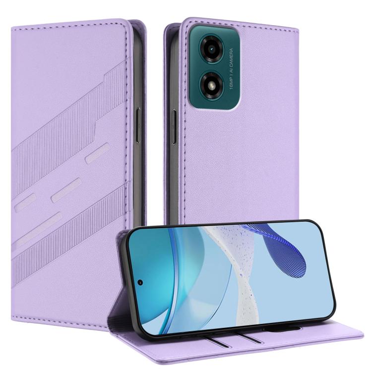 Embossed Multi-functional Wallet Retro Leather Phone Case, Compatible with Motorola Moto G04