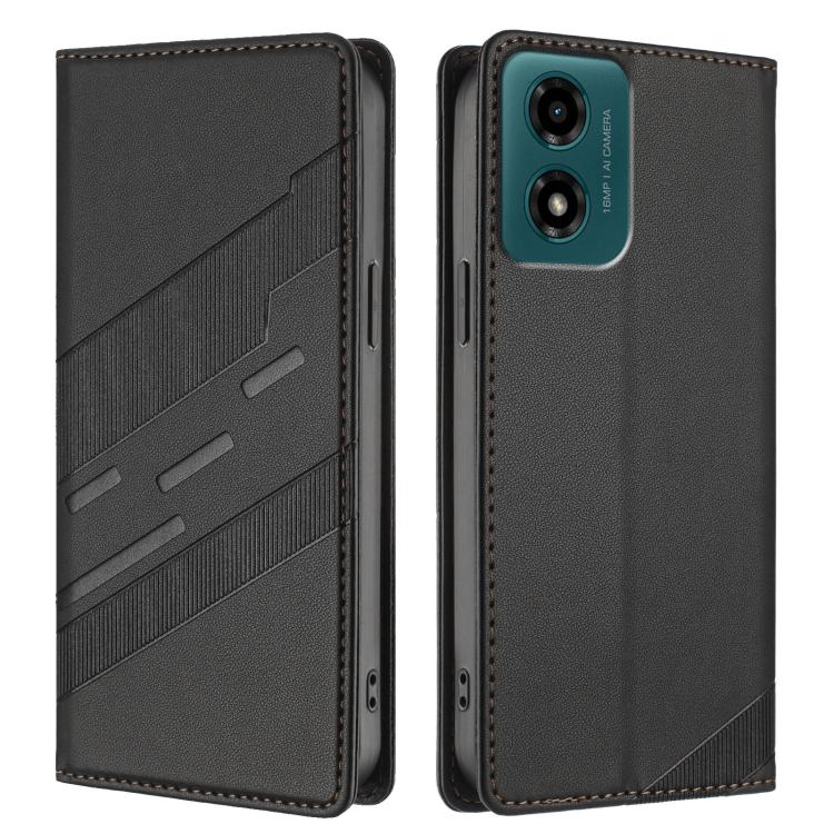 Embossed Multi-functional Wallet Retro Leather Phone Case, Compatible with Motorola Moto G04