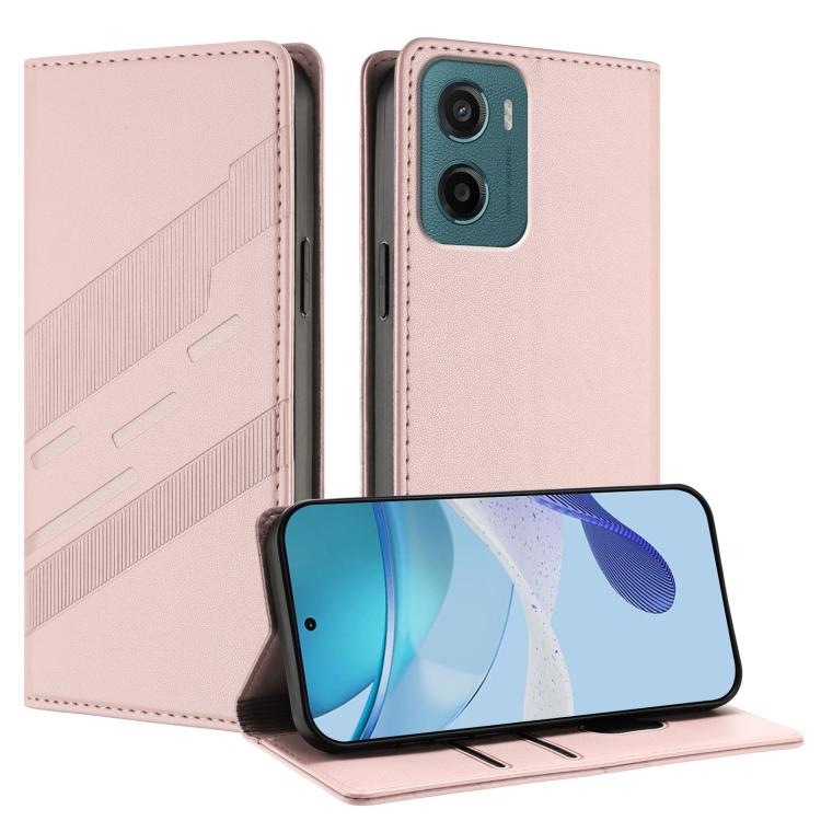 Embossed Multi-functional Wallet Retro Leather Phone Case, Compatible with Motorola Moto G05
