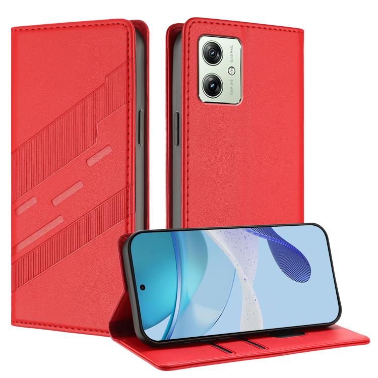 Embossed Multi-functional Wallet Retro Leather Phone Case, Compatible with Motorola Moto G14 / G54