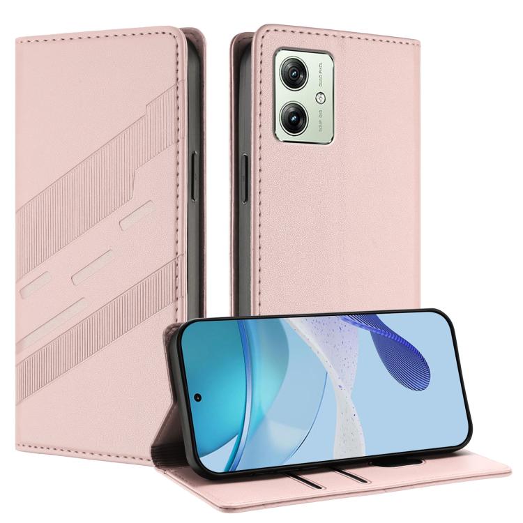 Embossed Multi-functional Wallet Retro Leather Phone Case, Compatible with Motorola Moto G14 / G54