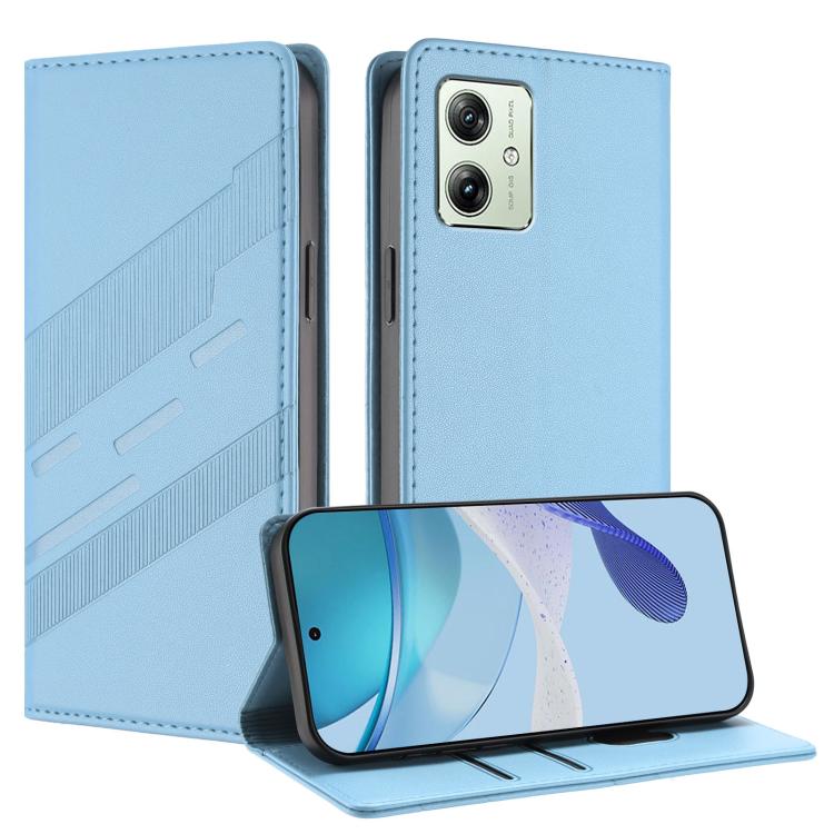 Embossed Multi-functional Wallet Retro Leather Phone Case, Compatible with Motorola Moto G14 / G54