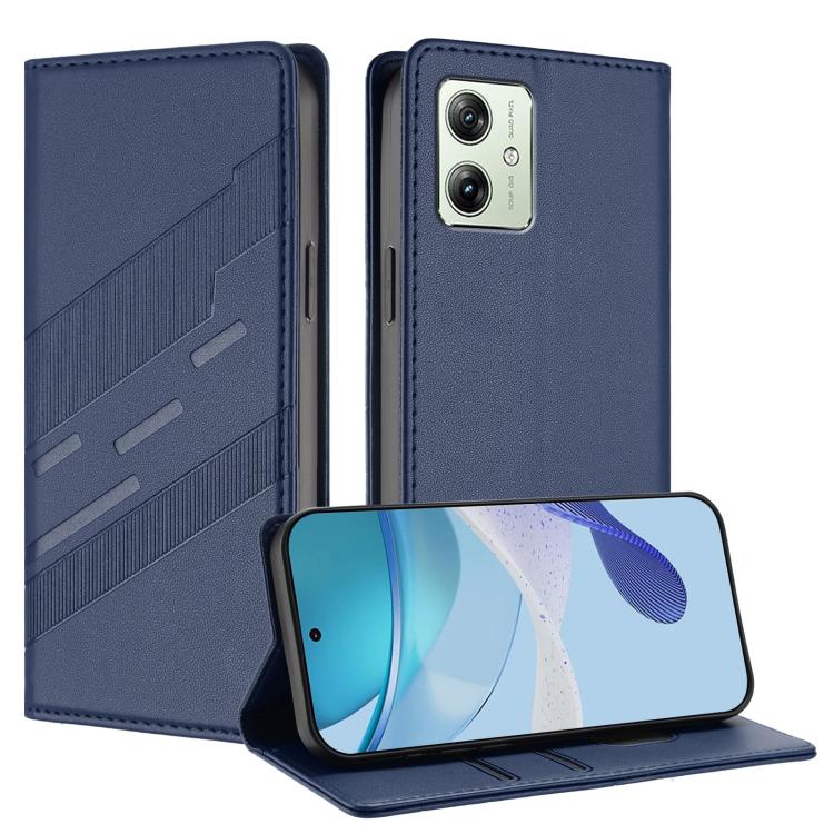 Embossed Multi-functional Wallet Retro Leather Phone Case, Compatible with Motorola Moto G14 / G54