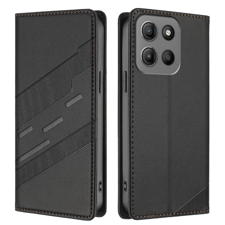 Embossed Multi-functional Wallet Retro Leather Phone Case, Compatible with Motorola Moto G15