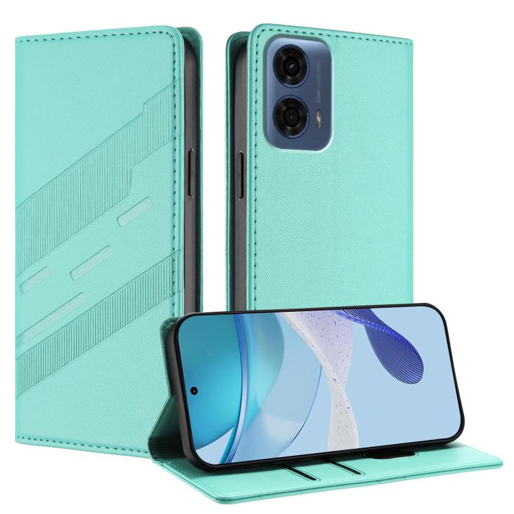 Embossed Multi-functional Wallet Retro Leather Phone Case, Compatible with Motorola Moto G24 Power