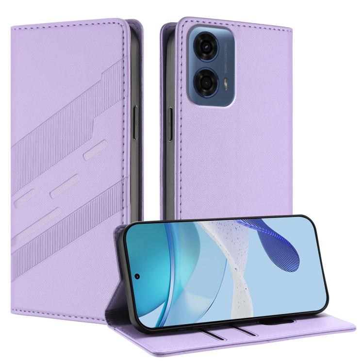 Embossed Multi-functional Wallet Retro Leather Phone Case, Compatible with Motorola Moto G24 Power