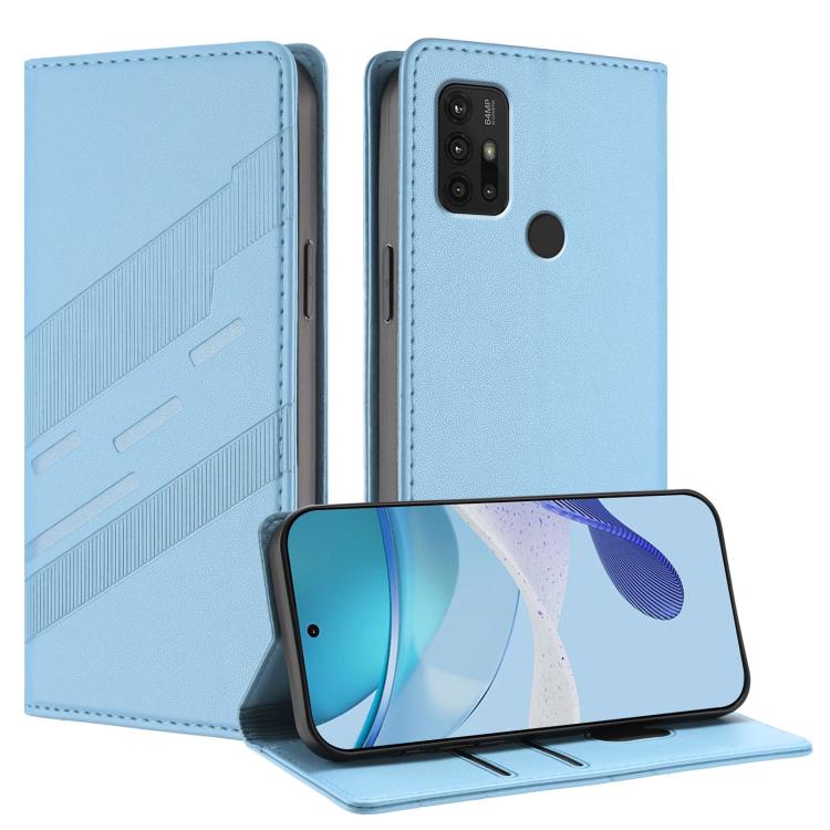 Embossed Multi-functional Wallet Retro Leather Phone Case, Compatible with Motorola Moto G30