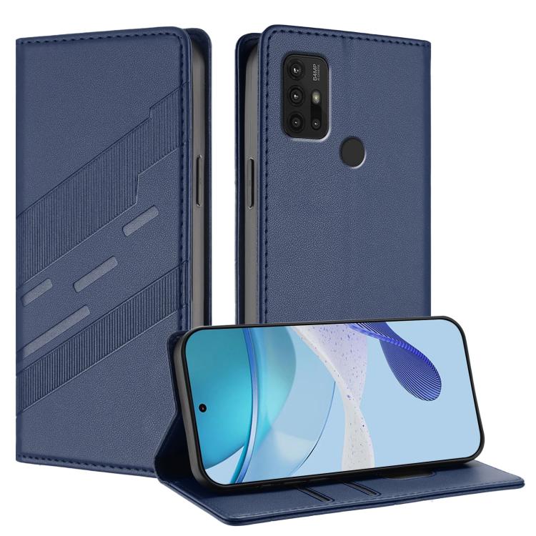 Embossed Multi-functional Wallet Retro Leather Phone Case, Compatible with Motorola Moto G30