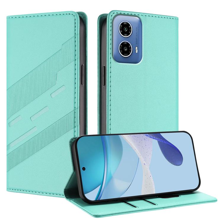 Embossed Multi-functional Wallet Retro Leather Phone Case, Compatible with Motorola Moto G34