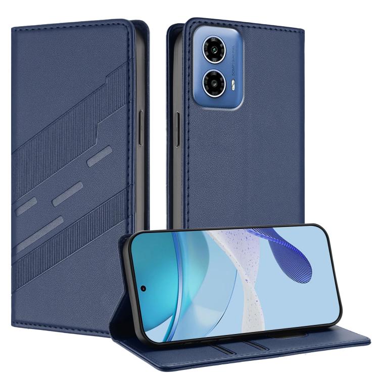Embossed Multi-functional Wallet Retro Leather Phone Case, Compatible with Motorola Moto G34