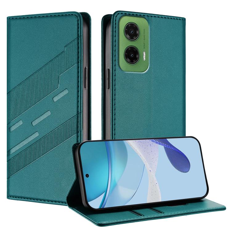 Embossed Multi-functional Wallet Retro Leather Phone Case, Compatible with Motorola Moto G35