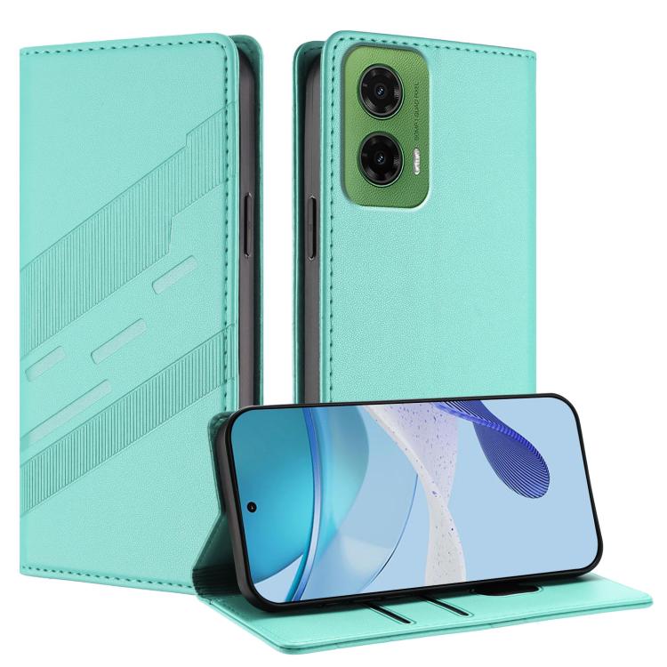 Embossed Multi-functional Wallet Retro Leather Phone Case, Compatible with Motorola Moto G35