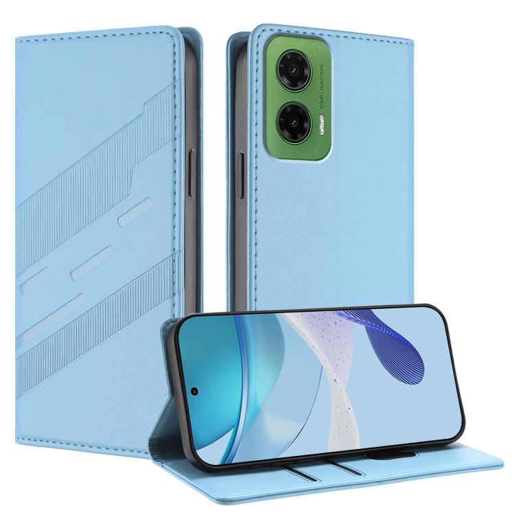 Embossed Multi-functional Wallet Retro Leather Phone Case, Compatible with Motorola Moto G35
