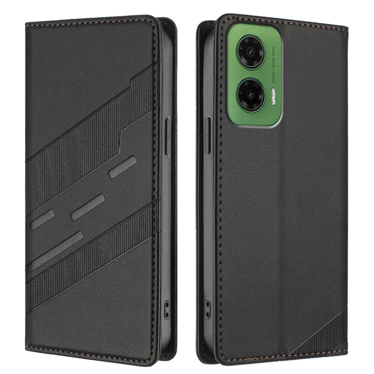 Embossed Multi-functional Wallet Retro Leather Phone Case, Compatible with Motorola Moto G35