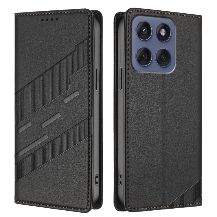 Embossed Multi-functional Wallet Retro Leather Phone Case, Compatible with Motorola Moto G56 5G