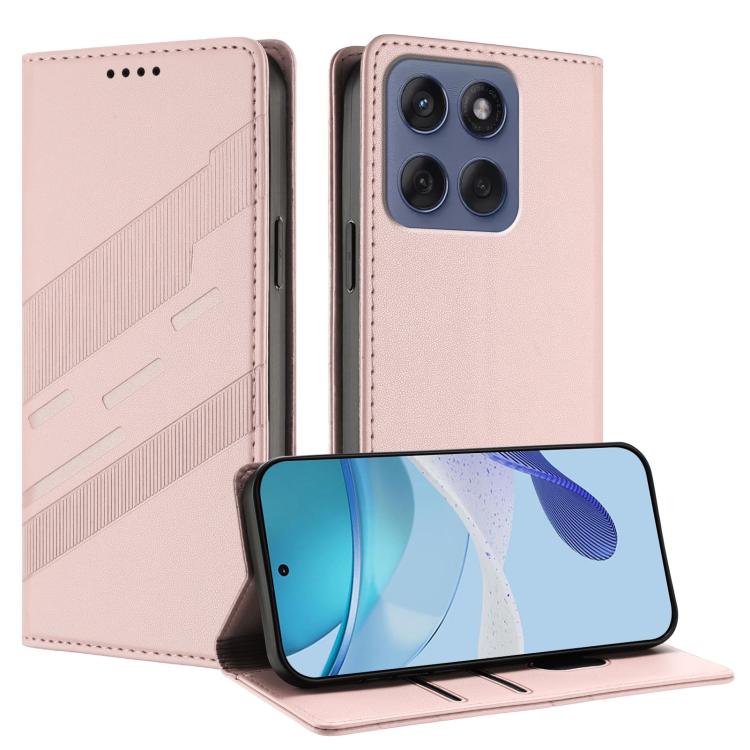 Embossed Multi-functional Wallet Retro Leather Phone Case, Compatible with Motorola Moto G86 5G