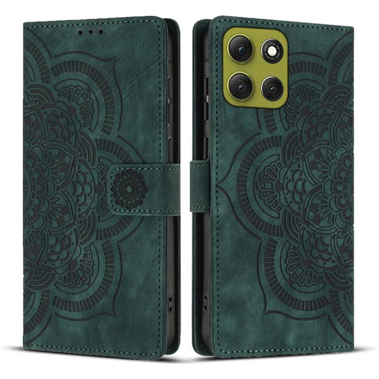 Mandala Embossed Retro Frosted Leather Phone Case, Compatible with Motorola Moto G86 5G