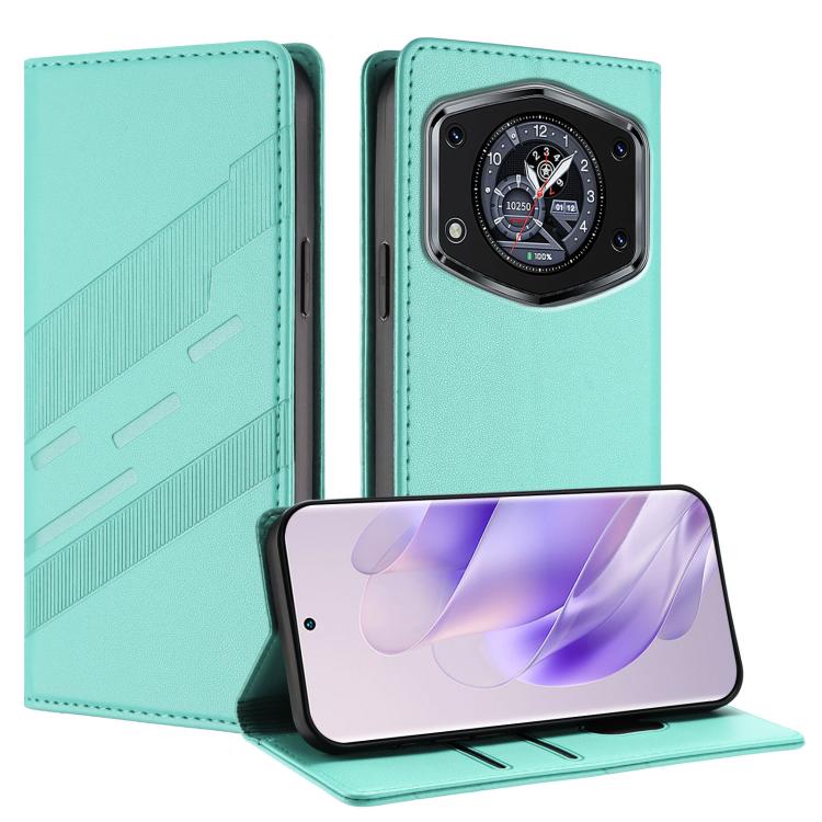 Embossed Multi-functional Wallet Retro Leather Phone Case, Compatible with Cubot A30