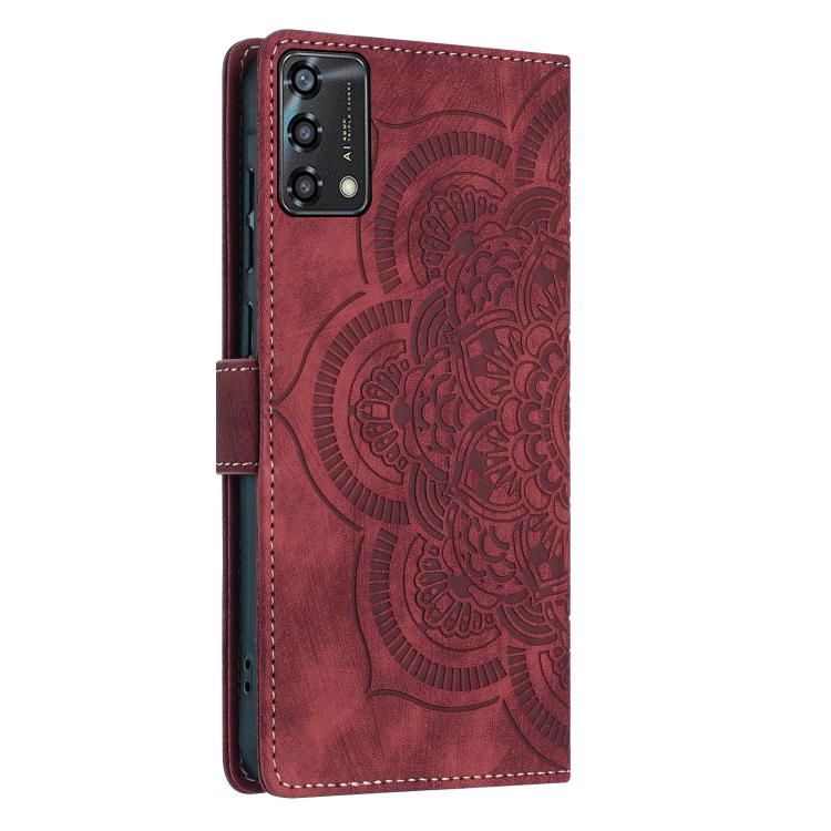 Mandala Embossed Retro Frosted Leather Phone Case, Compatible with OPPO A94 5G / A95 4G