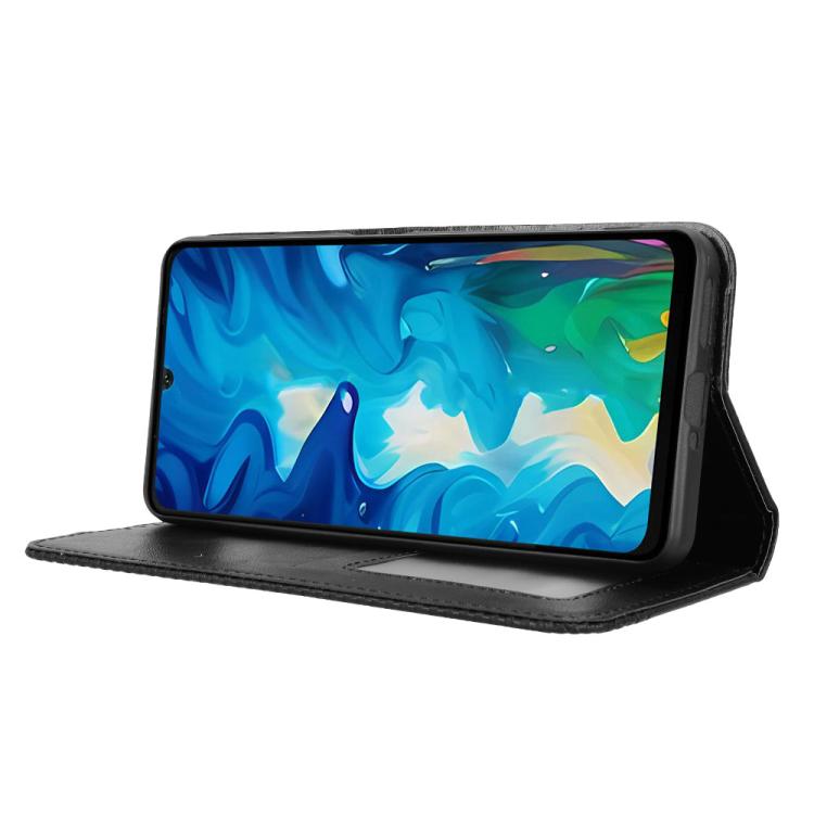 Magnetic Buckle Retro Texture Leather Phone Case, Compatible with Doogee Note 59 / Note 59 Pro