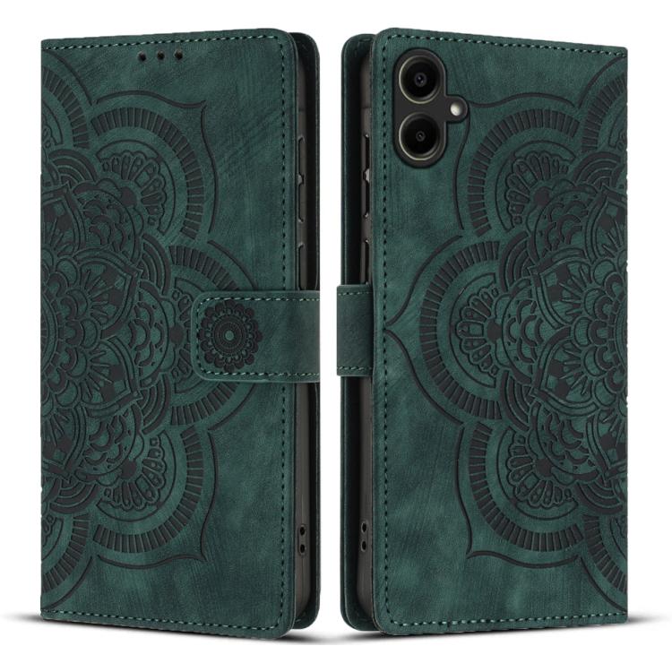 Mandala Embossed Retro Frosted Leather Phone Case, Compatible with Samsung Galaxy S25 FE 5G