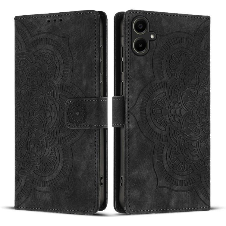 Mandala Embossed Retro Frosted Leather Phone Case, Compatible with Samsung Galaxy S25 FE 5G