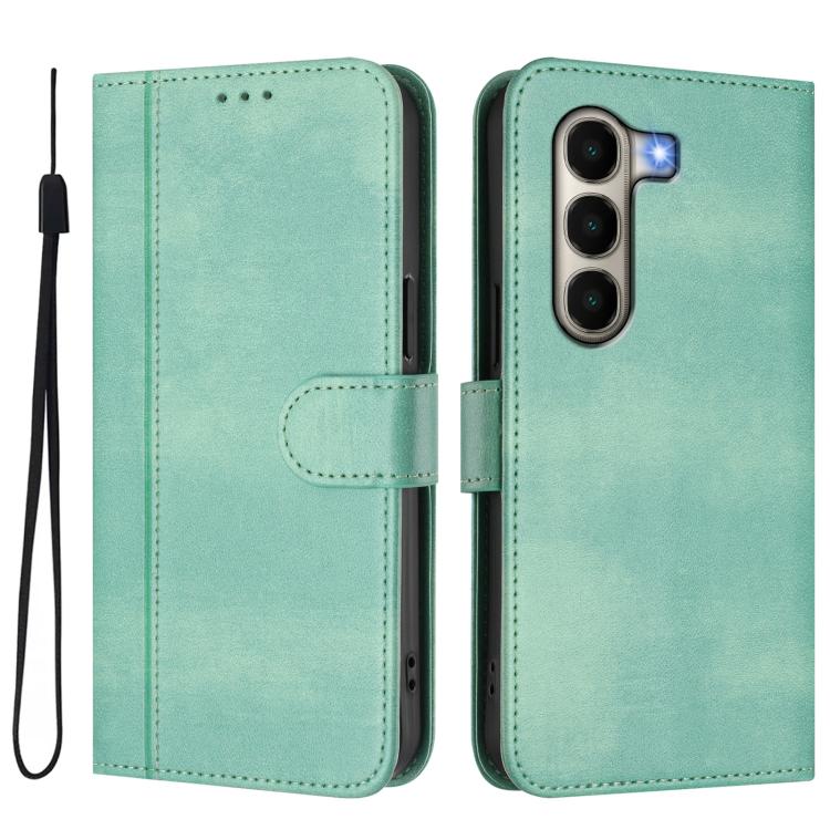 Line Splicing Buckle Retro Leather Phone Case, Compatible with itel A95 5G