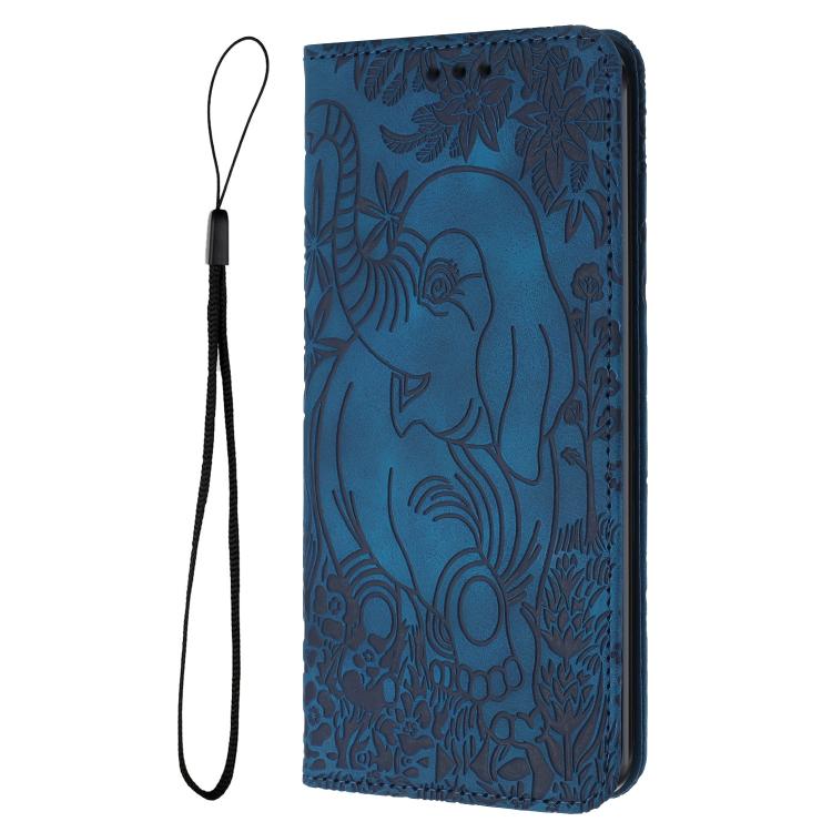 Retro Elephant Embossed Leather Phone Case, Compatible with Motorola Moto G 2025