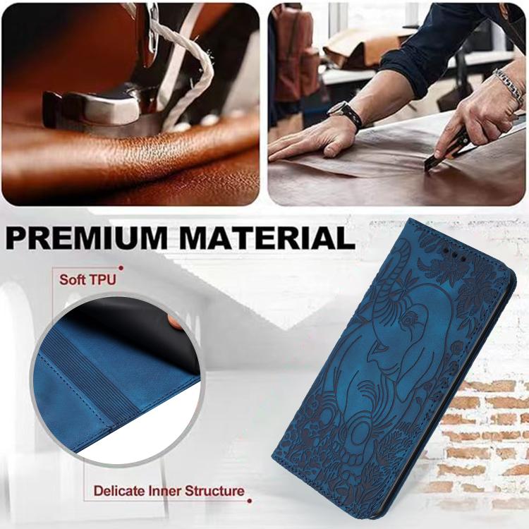 Retro Elephant Embossed Leather Phone Case, Compatible with Motorola Moto G 2025
