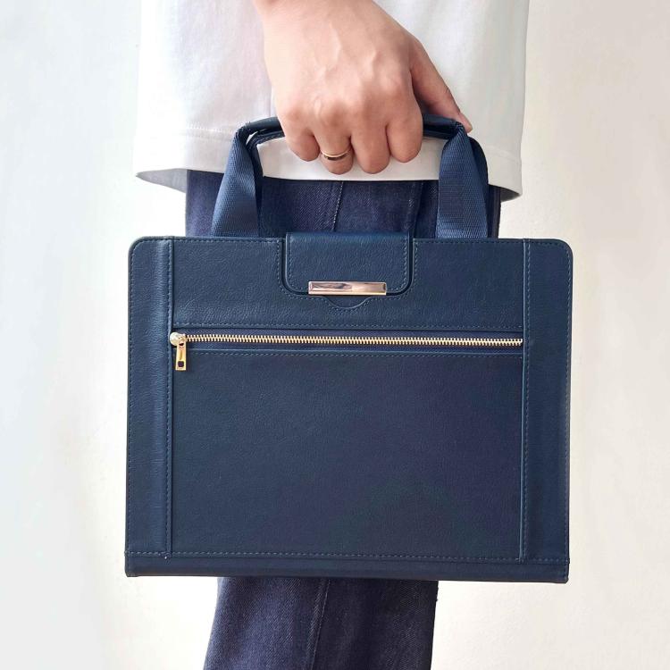 Zipper Handle Retro Smart Leather Tablet Case, Compatible with iPad mini 2024 / 6