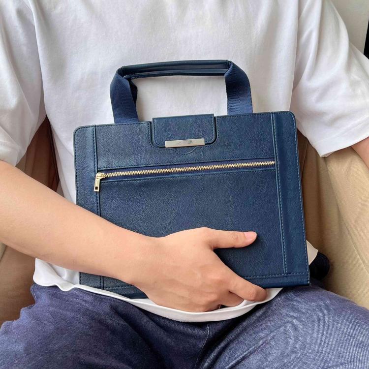 Zipper Handle Retro Smart Leather Tablet Case, Compatible with iPad Pro 13 2024