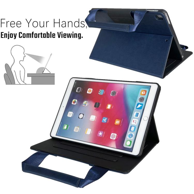 Zipper Handle Retro Smart Leather Tablet Case, Compatible with iPad 10.2 2021 / 2020 / 2019