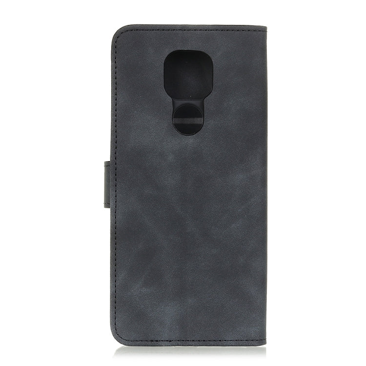 KHAZNEH Retro Texture PU + TPU Horizontal Flip Leather Case with Holder & Card Slots & Wallet, Compatible with Motorola Moto G9 Play